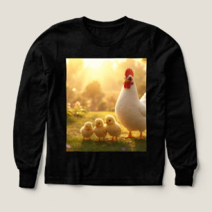 Henne und Küken Süße Hühnerfamilie Shirt