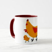 Henne-und-Küken Tasse (Vorderseite Links)