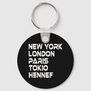 Hennef New York London Tokio Paris Anhänger Schlüsselanhänger