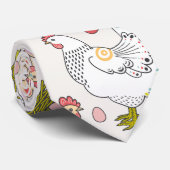 Hennen, Eier und Nester Krawatte (Gerollt)