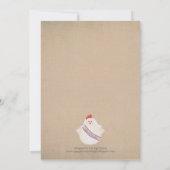 Hennen Nacht, dieJunggeselinnen-Abschied laden Einladung (Rückseite)