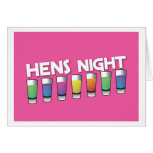 Hennenacht mit Alkoholgeistschüssen