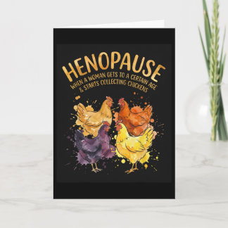 Hennenpause Wenn eine Frau ein bestimmtes Alter er Karte