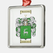 Hennessy Silbernes Ornament (Links)