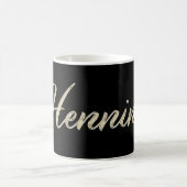 Henning Name whitegold Tasse Teetasse Kaffeetasse (Mittel)