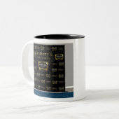 Hennything ist möglich Thema Hintergrund Zweifarbige Tasse (Vorderseite Links)