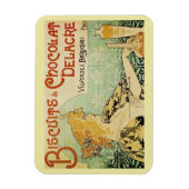 Henr Privat, Biscuits und Schokolade, Vintag Magnet (Vertikal)