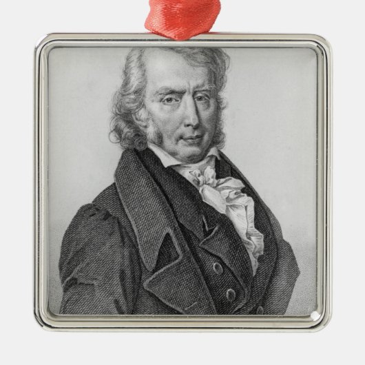 Henri Benjamin Constant de Rebecque als Silbernes Ornament (Vorne)