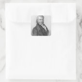 Henri Benjamin Constant de Rebecque als Stellvertr Quadratischer Aufkleber (Tasche)