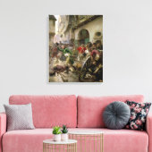 Henri de La Rochejaquelein im Kampf gegen Leinwanddruck (Insitu (Wohnzimmer))