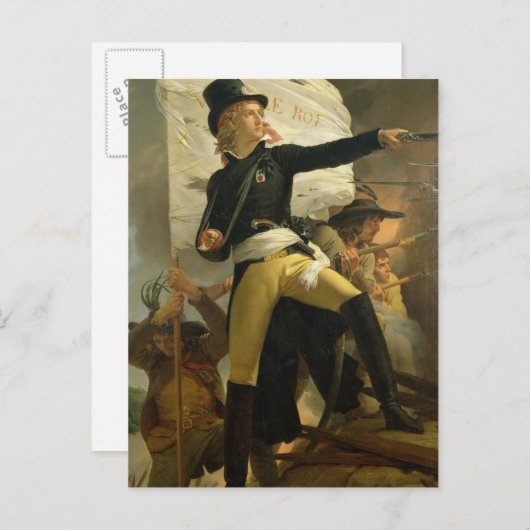 Henri de La Rochejaquelein , Leiter der Postkarte (Vorne/Hinten)