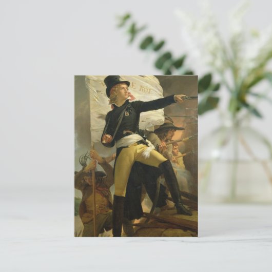 Henri de La Rochejaquelein , Leiter der Postkarte (Stehend Vorderseite)