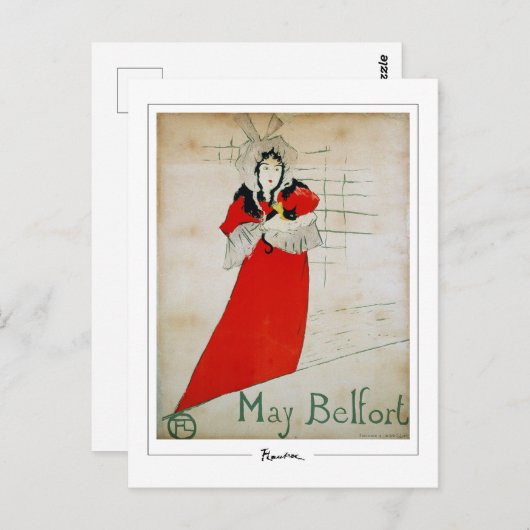 Henri de Toulouse-Lautrec #328 - Fine Art Postc.. Postkarte (Vorne/Hinten)