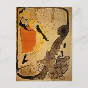 Henri de Toulouse-Lautrec Belle Epoque Vintage Kun Postkarte