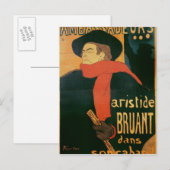Henri de Toulouse-Lautrec | Botschafter: Aristide Postkarte (Vorne/Hinten)