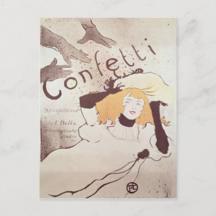 Henri de Toulouse-Lautrec   Confetti, 1893 Postkarte