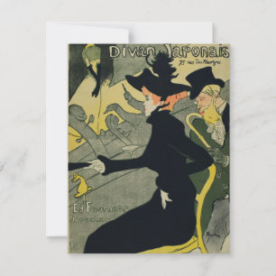 Henri De Toulouse Lautrec - Divan Japonais Dankeskarte