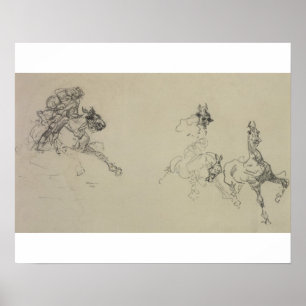Henri de Toulouse-Lautrec   Etude de Chevaux (rect Poster