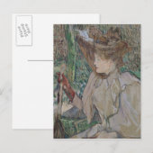 Henri de Toulouse-Lautrec | Frau mit Handschuhen,  Postkarte (Vorne/Hinten)