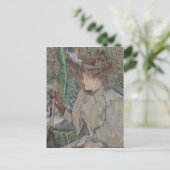 Henri de Toulouse-Lautrec | Frau mit Handschuhen,  Postkarte (Stehend Vorderseite)