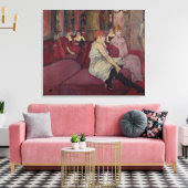 Henri de Toulouse-Lautrec | Im Salon am Ru Leinwanddruck (Insitu (Wohnzimmer))