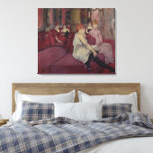 Henri de Toulouse-Lautrec | Im Salon am Ru Leinwanddruck (Insitu (Schlafzimmer))