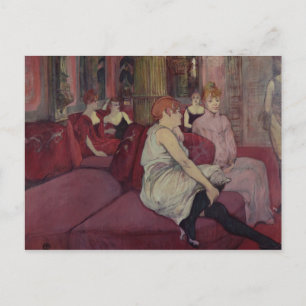 Henri de Toulouse-Lautrec   Im Salon am Ru Postkarte