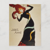 Henri de Toulouse-Lautrec | Jane Avril 1899 Postkarte (Vorderseite)