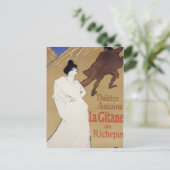 Henri de Toulouse-Lautrec- La Gitane Die Sinti und Postkarte (Stehend Vorderseite)