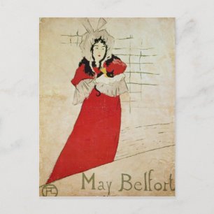 Henri de Toulouse-Lautrec   May Belfort, Frankreic Postkarte
