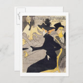 Henri de Toulouse-Lautrec | Posterwerbung 'Le Postkarte (Vorne/Hinten)