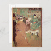 Henri de Toulouse-Lautrec | Quadrille auf der Roug Postkarte (Vorne/Hinten)