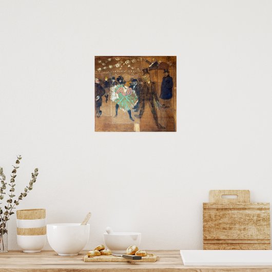 Henri de Toulouse-Lautrec - Tanz auf dem Rouge Poster (Küche)