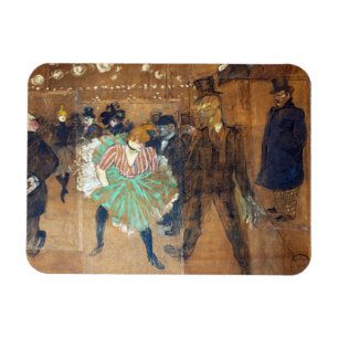 Henri de Toulouse-Lautrec - Tanz im Rouge Magnet