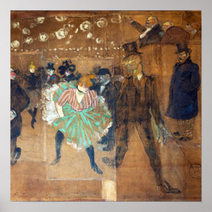 Henri de Toulouse-Lautrec - Tanz im Rouge Poster