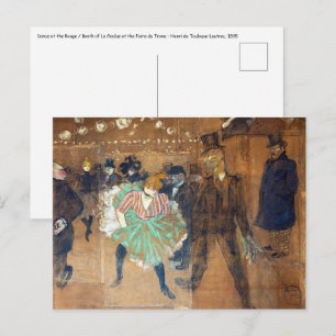 Henri de Toulouse-Lautrec - Tanz im Rouge Postkarte