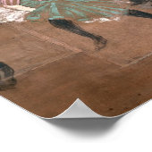 Henri de Toulouse-Lautrec | Tanzen auf der Route Poster (Ecke)