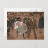 Henri de Toulouse-Lautrec | Tanzen auf der Route Postkarte (Vorne/Hinten)