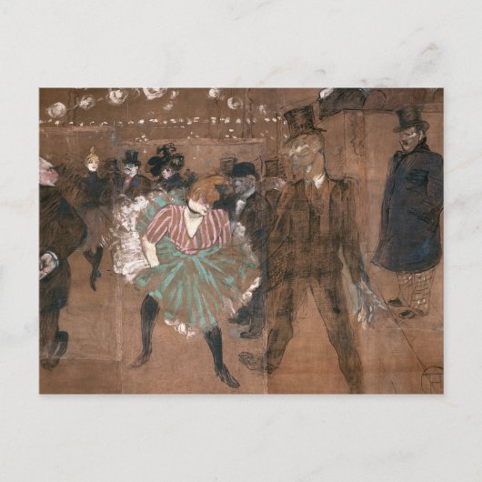 Henri de Toulouse-Lautrec | Tanzen auf der Route Postkarte (Vorderseite)
