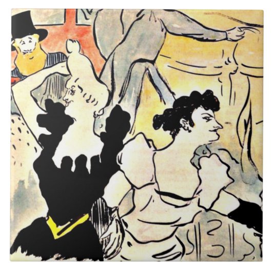 Henri de Toulouse-Lautrec, The Ball Fliese (Vorderseite)