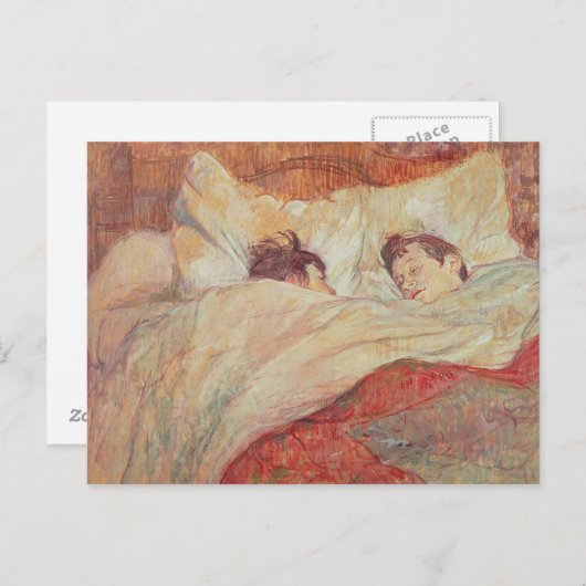 Henri de Toulouse-Lautrec | The Bed, c.1892-95 Postkarte (Vorne/Hinten)