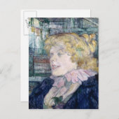 Henri de Toulouse-Lautrec | The English Girl from Postkarte (Vorne/Hinten)