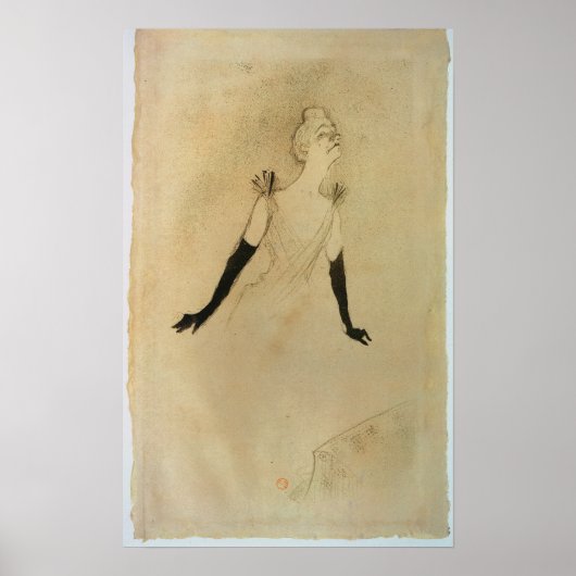 Henri de Toulouse-Lautrec | Yvette Guilbert, 1894 Poster (Vorne)