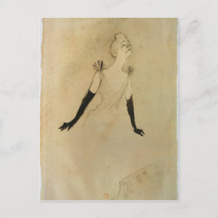 Henri de Toulouse-Lautrec   Yvette Guilbert, 1894 Postkarte