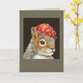 Henri die Eichhörnchenkarte Karte (Gelbe Blume)