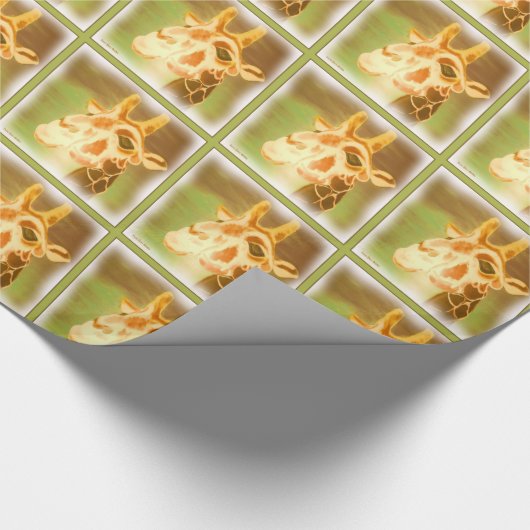 Henri die Giraffe Geschenkpapier (Ecke)