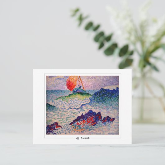 Henri-Edmond Cross #126 - Fine Art Postcard Postkarte (Stehend Vorderseite)