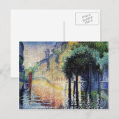 Henri-Edmond Cross- Rio San Trovaso, Venedig Postkarte (Vorne/Hinten)