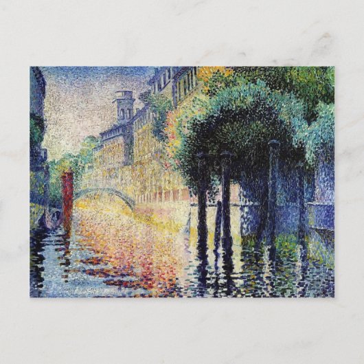 Henri-Edmond Cross- Rio San Trovaso, Venedig Postkarte (Vorderseite)
