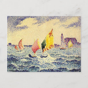 Henri-Edmond Cross- Sailboats in der Nähe von Chic Postkarte